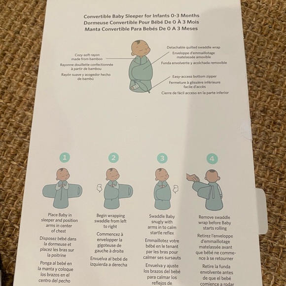 Owlet Dream Sleeper Swaddle Wrap for 0-3 months - Picture 4 of 8